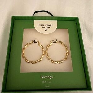 Kate Spade Twisted Gold Earrings